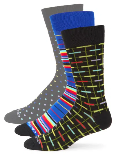 Unsimply Stitched Men's 3-pack Socks In Multi