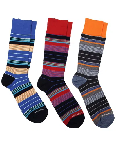 Unsimply Stitched Set Of 3 Crew Sock In Multi