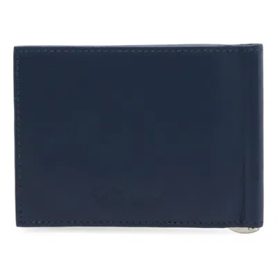 Pre-owned Unspecified Leather Card Case () In Blue
