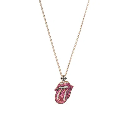 Pre-owned Unspecified Pink Gold (18k) Necklace () In Multi