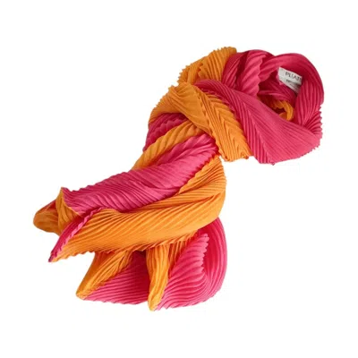 Pre-owned Unspecified Pink Polyester Stole () In Multi