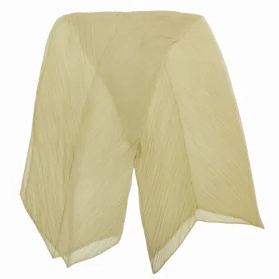 Pre-owned Unspecified Polyester Stole () In Sand