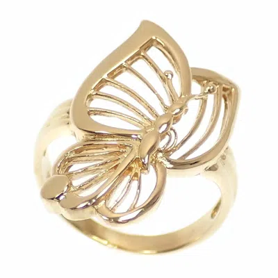 Pre-owned Unspecified Yellow Gold (18k) Band Ring () In Multi