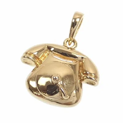 Pre-owned Unspecified Yellow Gold (18k) Pendant () In Multi