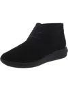Unstructured By Clarks Tawnia Lace Womens Suede Lace Up Ankle Boots In Black