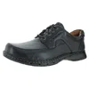 Unstructured By Clarks Un. Bend Mens Leather Lace-up Oxfords In Black