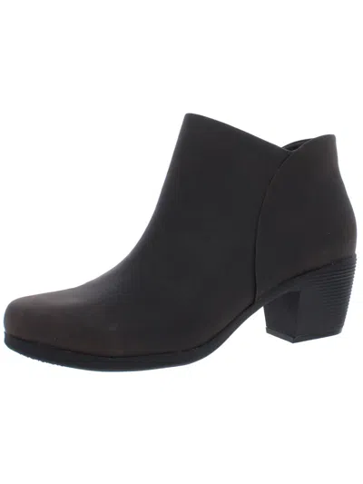 Unstructured By Clarks Un Lindel Womens Leather Stacked Heel Ankle Boots In Multi