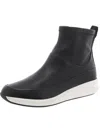 Unstructured By Clarks Un Rio Free Womens Leather Casual Ankle Boots In Black