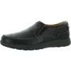 Unstructured By Clarks Un Trail Way Mens Leather Slip On Loafers In Black