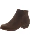 Unstructured By Clarks Wilrose Frost Womens Leather Zip Up Ankle Boots In Brown