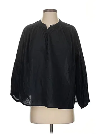 Pre-owned Unsubscribed 3/4 Sleeve Blouse In Black