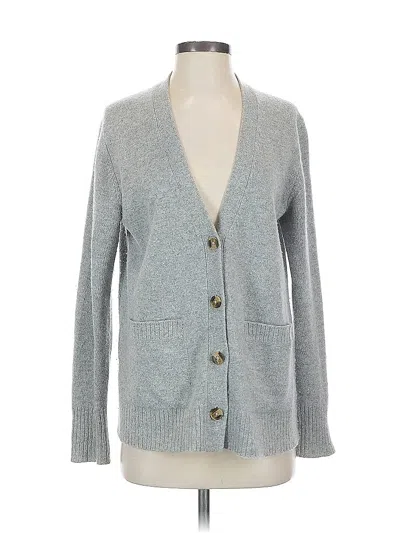 Pre-owned Unsubscribed Cardigan Sweater In Gray