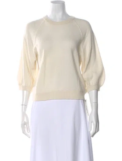 Pre-owned Unsubscribed Cashmere Crew Neck Sweater In Neutral