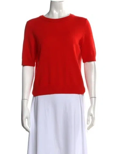 Pre-owned Unsubscribed Cashmere Crew Neck Sweater In Red