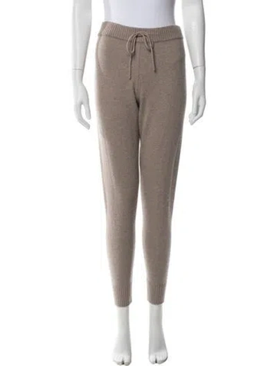 Pre-owned Unsubscribed Cashmere Skinny Leg Pants In Brown
