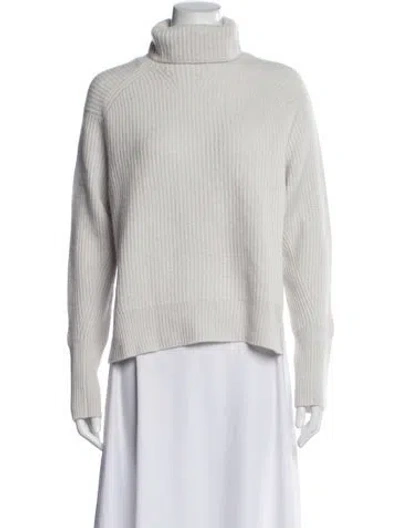 Pre-owned Unsubscribed Cashmere Turtleneck Sweater W/ Tags In White