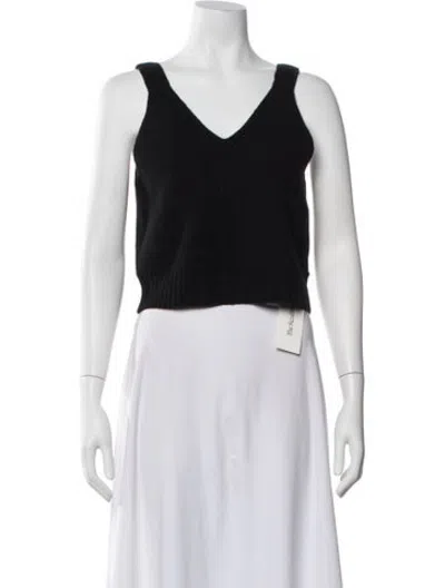 Pre-owned Unsubscribed Cashmere V-neck Top In White