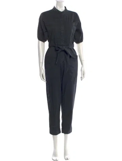 Pre-owned Unsubscribed Crew Neck Jumpsuit In Blue