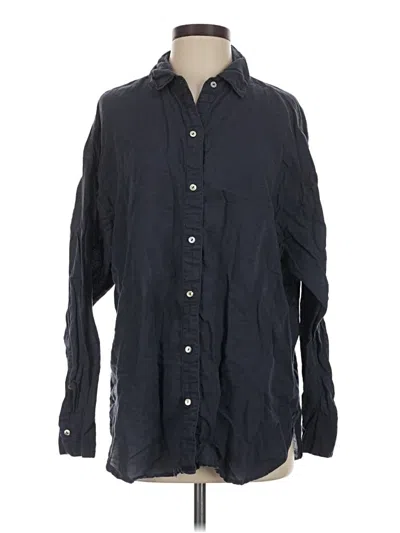 Pre-owned Unsubscribed Long Sleeve Button Down Shirt In Black