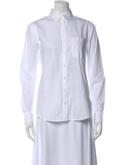 Pre-owned Unsubscribed Long Sleeve Button-up Top W/ Tags In White