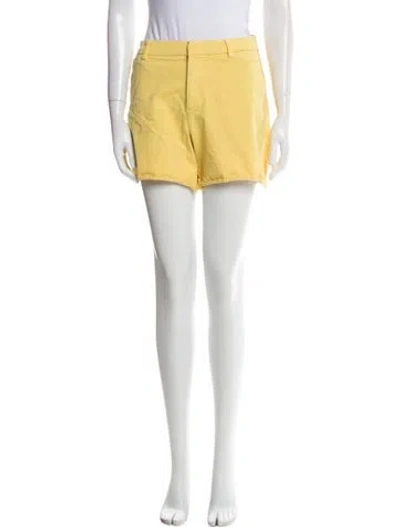 Pre-owned Unsubscribed Mini Shorts In Yellow