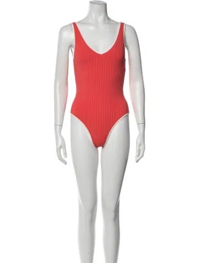 Pre-owned Unsubscribed One-piece W/ Tags In Red