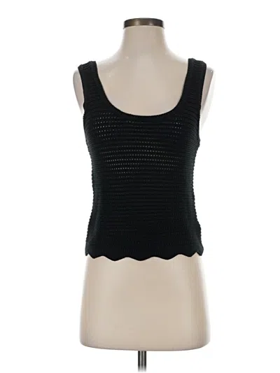Pre-owned Unsubscribed Tank Top Black Square Neckline Tops