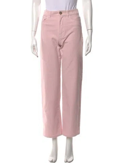 Pre-owned Unsubscribed Wide Leg Pants In Pink