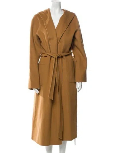 Pre-owned Unsubscribed Wool Trench Coat In Brown