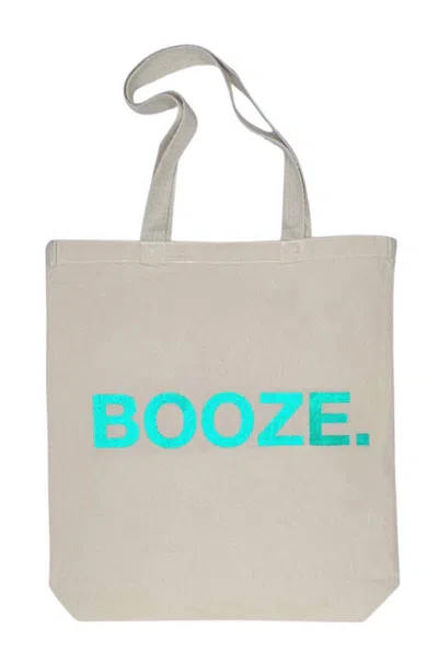 Unsweetened Canvas Tote Bag In Booze In Multi