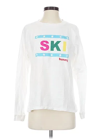 Pre-owned Unsweetened Long Sleeve T-shirt In White