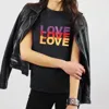 Unsweetened Micro Tee In Love Red In Multi