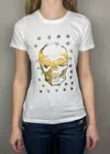 Unsweetened Micro Tee In Stars & Skull Copper In Multi