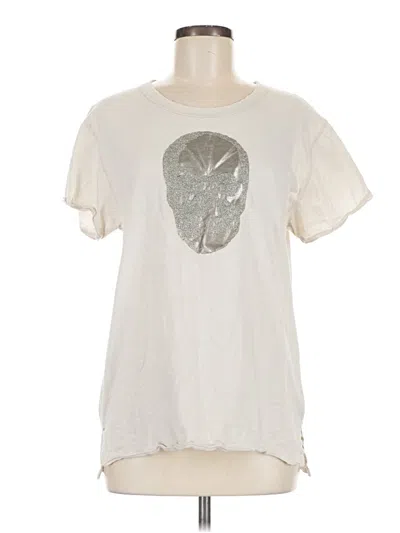 Pre-owned Unsweetened Short Sleeve T-shirt In Ivory
