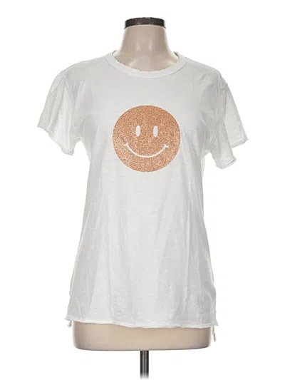 Pre-owned Unsweetened Short Sleeve T-shirt In White