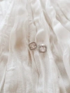Untamed Petals Adriana Crystal Stud Earrings In Metallic