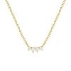 Untamed Petals Annie Crystal Necklace In Gold