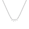 Untamed Petals Annie Crystal Necklace In Silver