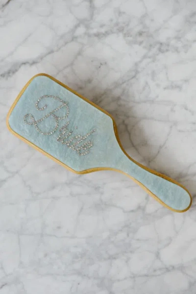 Untamed Petals Best Day Bride Hair Brush In Blue