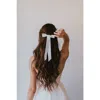 Untamed Petals Blair Satin Bow In White