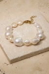 Untamed Petals Blake Baroque Pearl Bracelet In Neutral