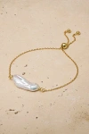Untamed Petals Bree Baroque Pearl Bracelet In Gold