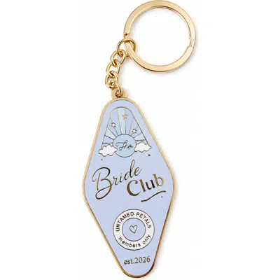 Untamed Petals Bride Club Keychain In Blue