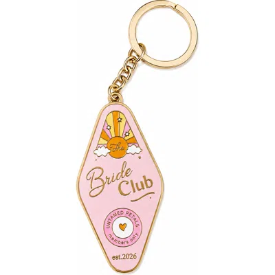 Untamed Petals Bride Club Keychain In Pink