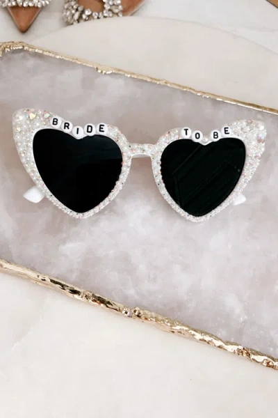 Untamed Petals Bride To Be Sunnies In White