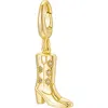 Untamed Petals Cowboy Boot Charm In Brown