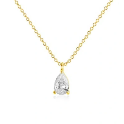 Untamed Petals Elizabeth Crystal Pendant In Gold