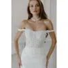 Untamed Petals Estella Mini Dress In White