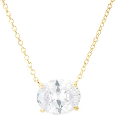 Untamed Petals Halo Crystal Pendant In Gold