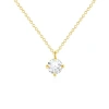 Untamed Petals Joelle Crystal Pendant In Gold